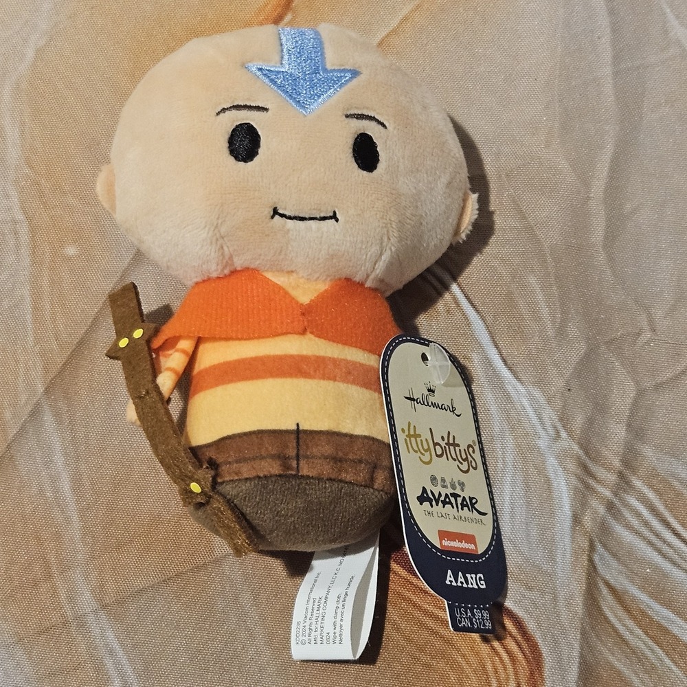 Hallmark Itty Bittys Avatar The Last Airbender Aang 5" Plush NWT